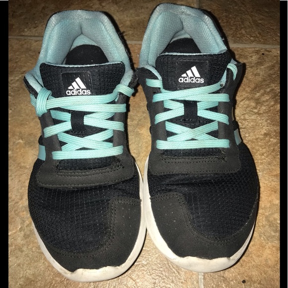 Adidas Teal Cloudfoam Ortholite Running Sneakers 7 - Picture 3 of 8